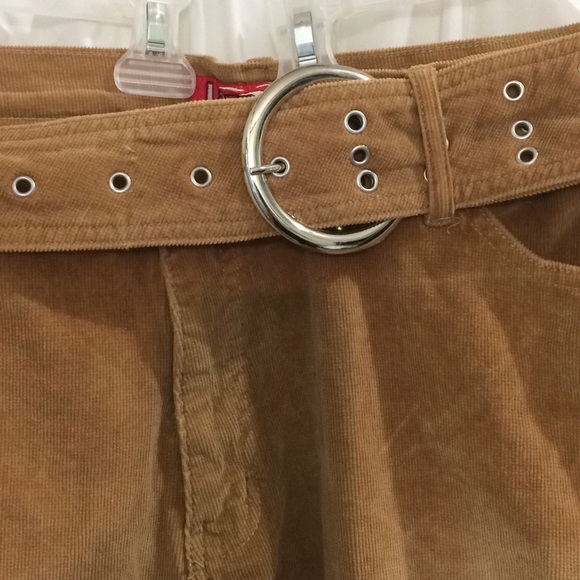 Lazerjeans Size 22 Tan Corduroy with matching belt - Picture 3 of 5
